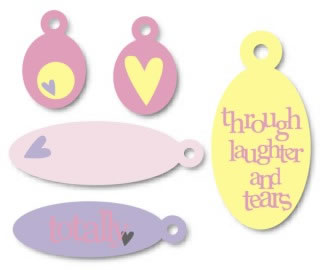 Heidi Grace Designs - Girlfriends Round Pocket Charms  (sold in 3's)